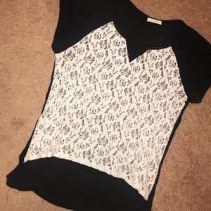 Black and white lace tee 3 for $15